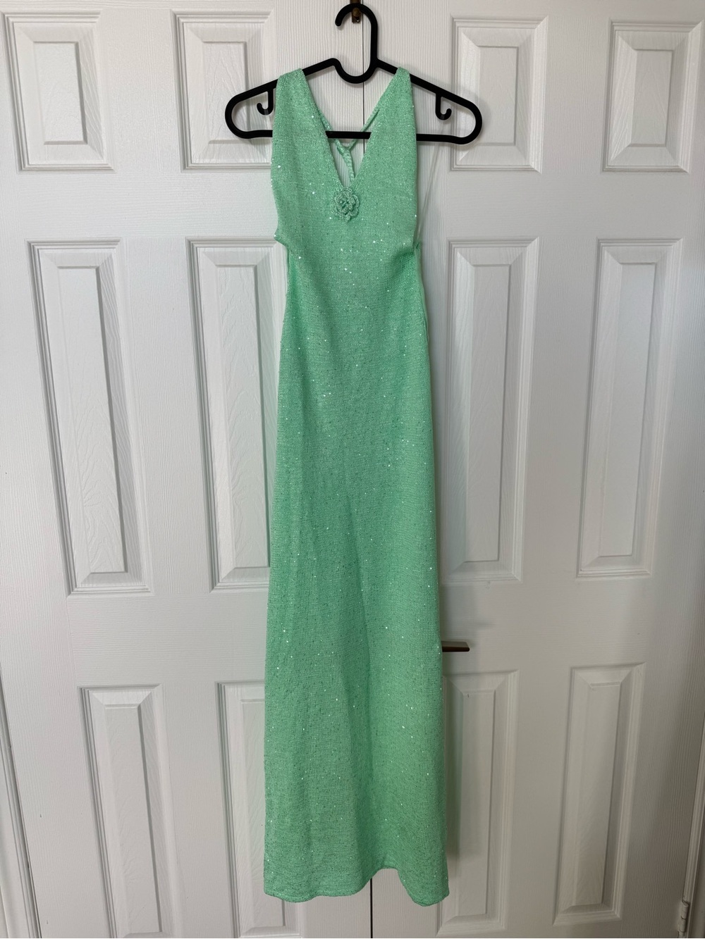 Peppermayo Mint Green Halter Maxi Gown - Picture 2 of 3